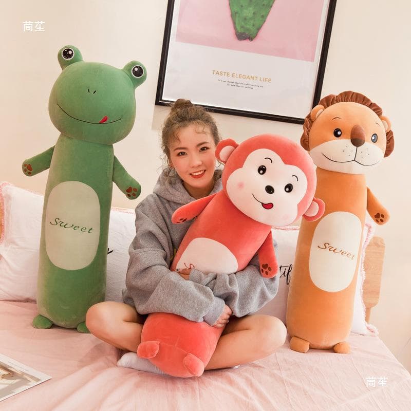 Soft long sleeping cylinder pillow doll plus toys cute 1