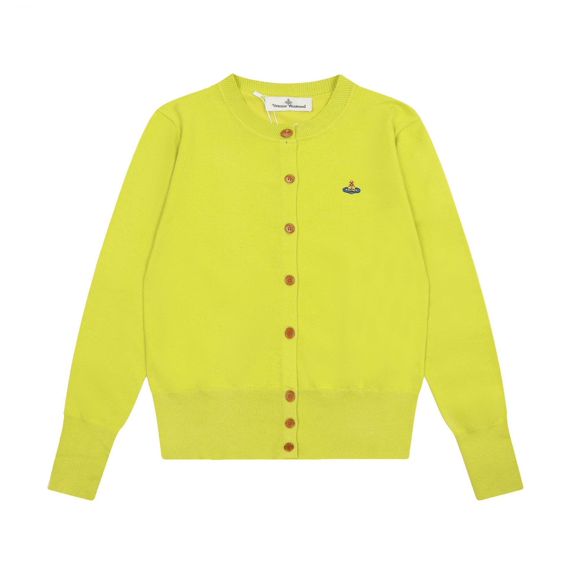 Vivienne West Wood Queen Mother Saturn Alphabet Twist Ms. Wool Blending sweater knitted cardigan 5