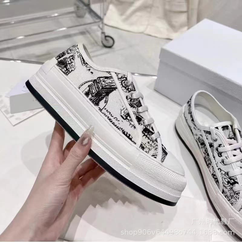 Cloth mesh white shoes for leisure, with embroidery, internet celebrity 3