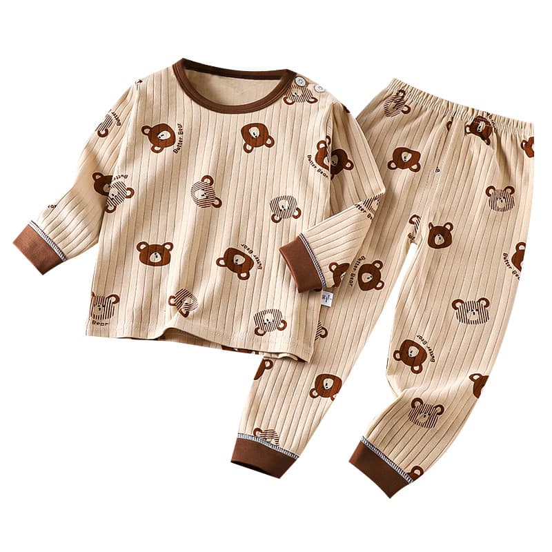 Spring children's cotton set, thermal underwear for boys, pijama, trend of season, children's clothing 5