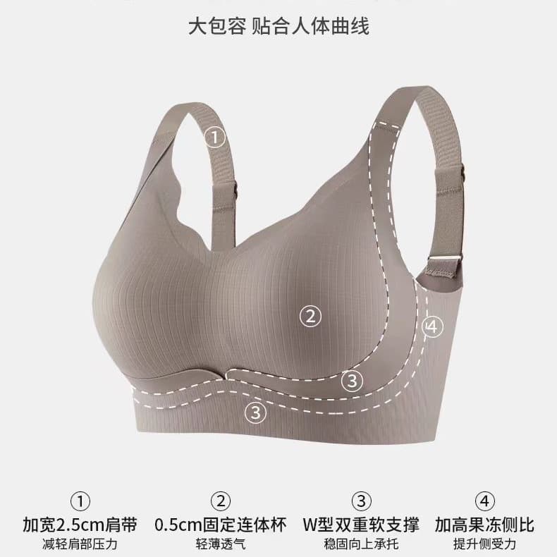 Underwear, wireless bra, supporting push up bra, plus size 2