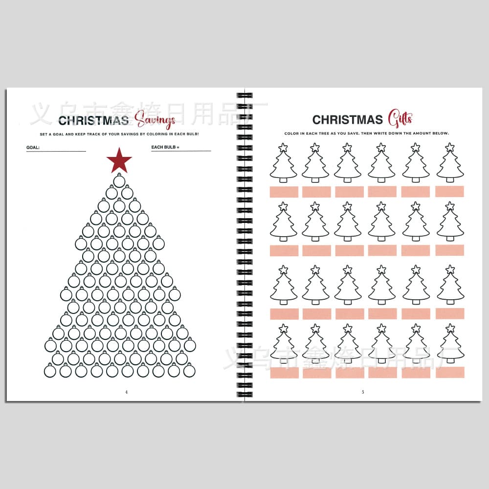 Christmas to do list Christmas interesting to do it, gift list planner cross -border 4