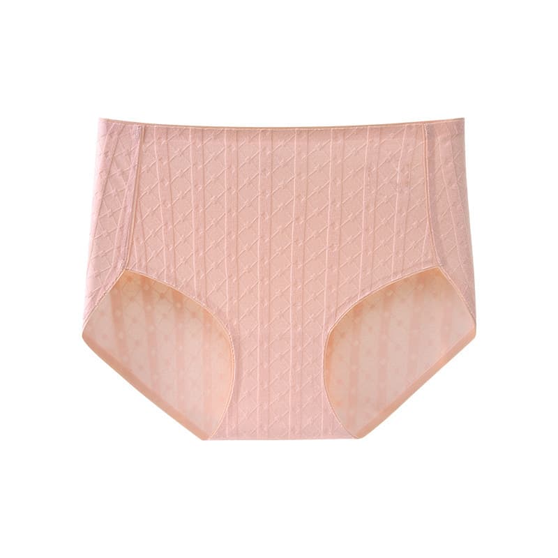 Cotton underwear, antibacterial trousers, long pants, waist belt, high waist 5
