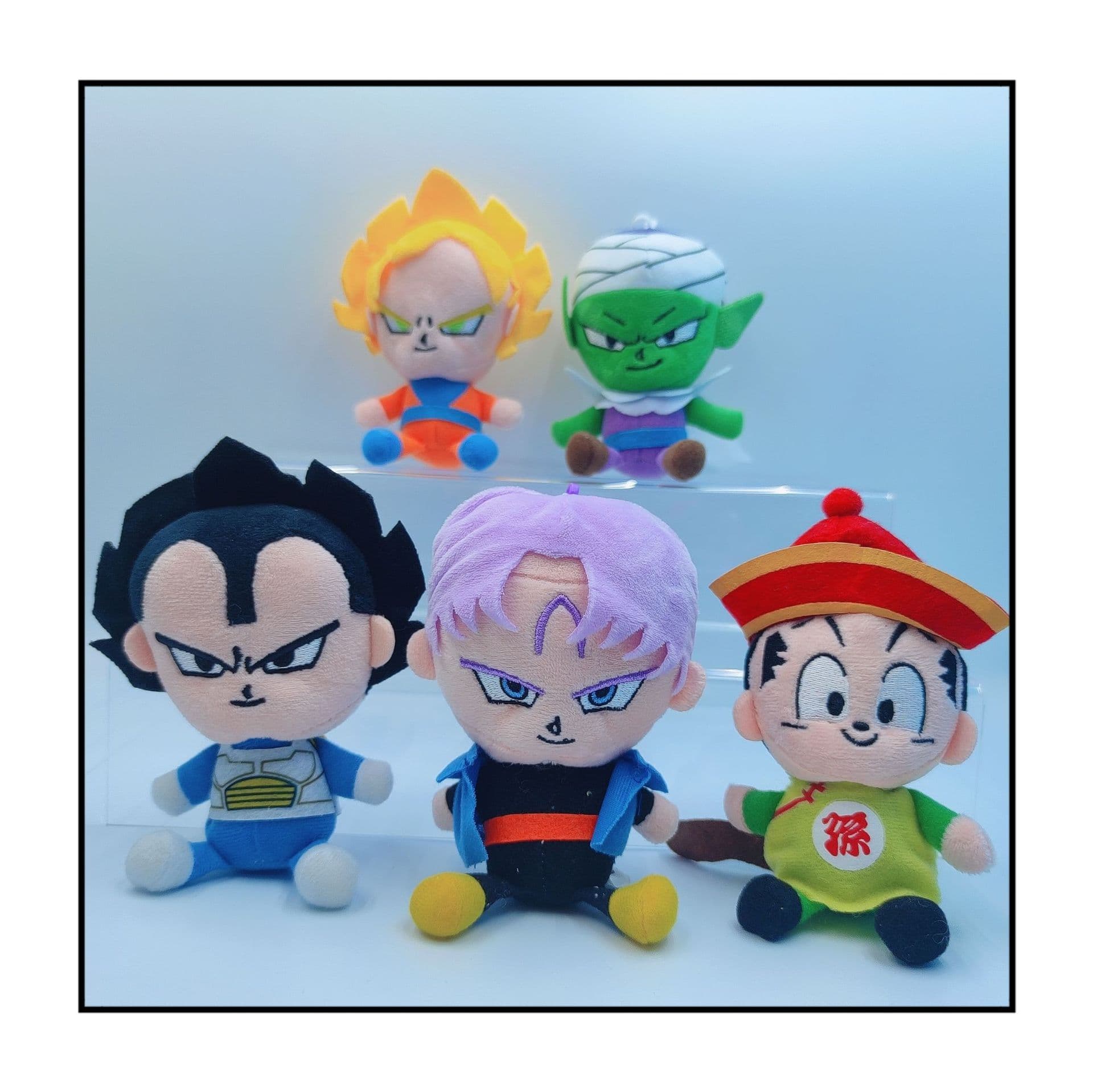 Dragon Ball, Japanese cartoon keychain, plush doll, pendant, 4 inch 1