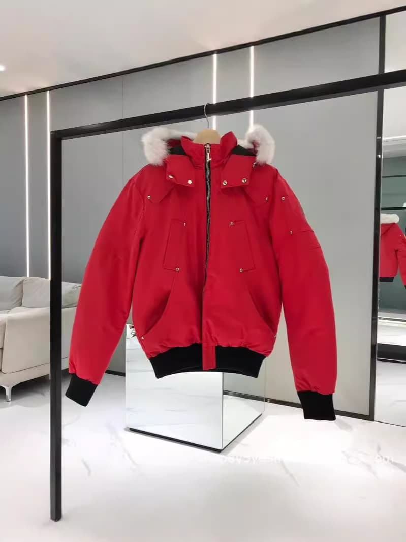 3Q Fox Fur Gold Scissors Down Jacket 02 Jacket Pilot Couple MooseDownBomber Jacket 4