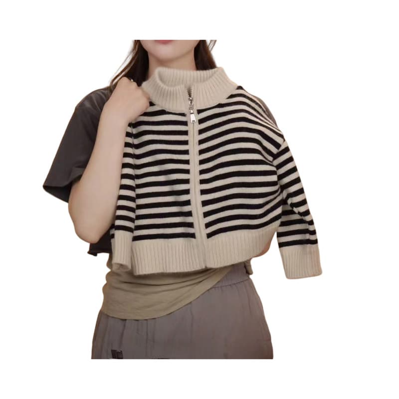 Autumn children's knitted sweater, jacket for leisure, Korean style, loose fit, western style 5