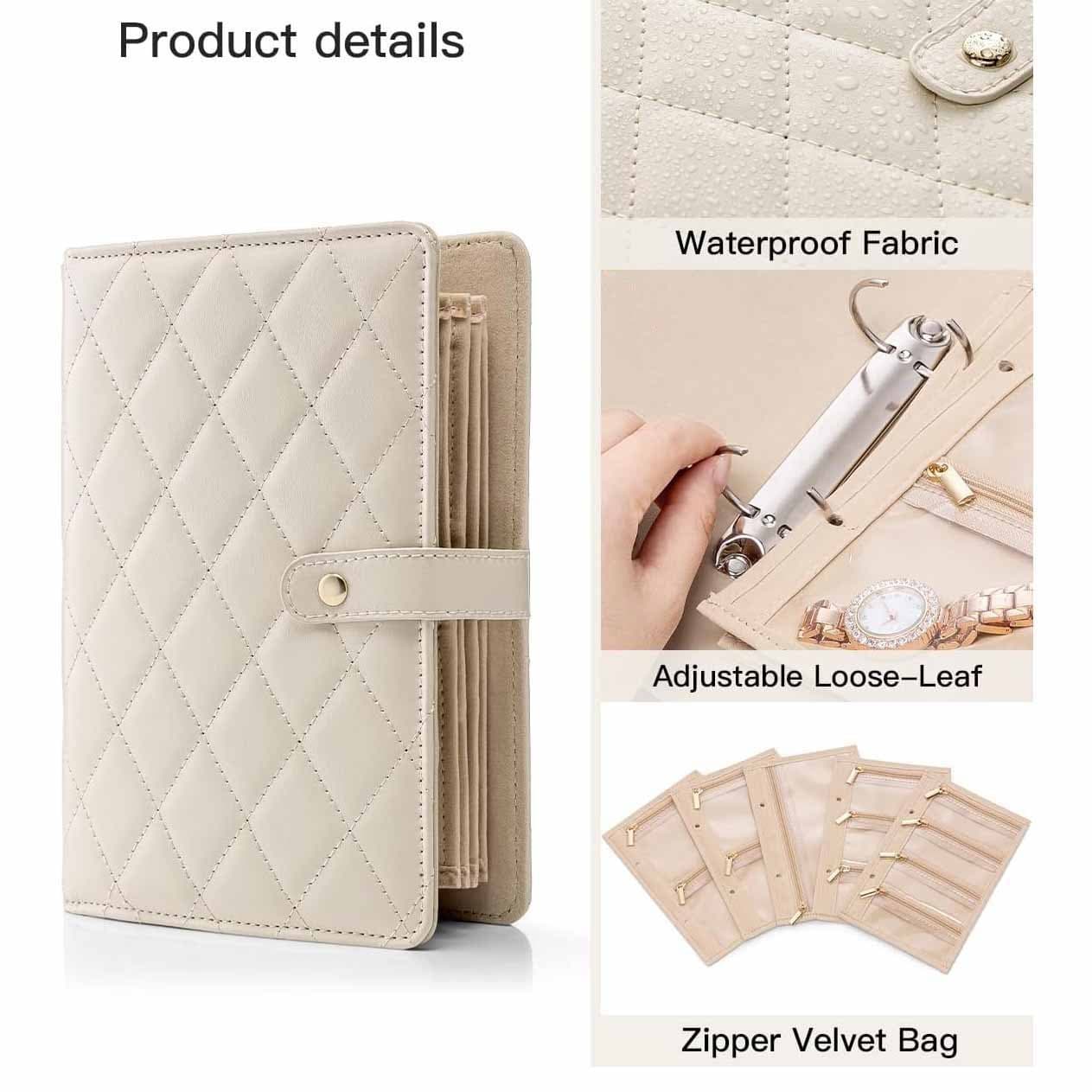 Foldable jewelry for traveling, storage bag, transparent swan with zipper, (Physicals), tear-off sheet 2