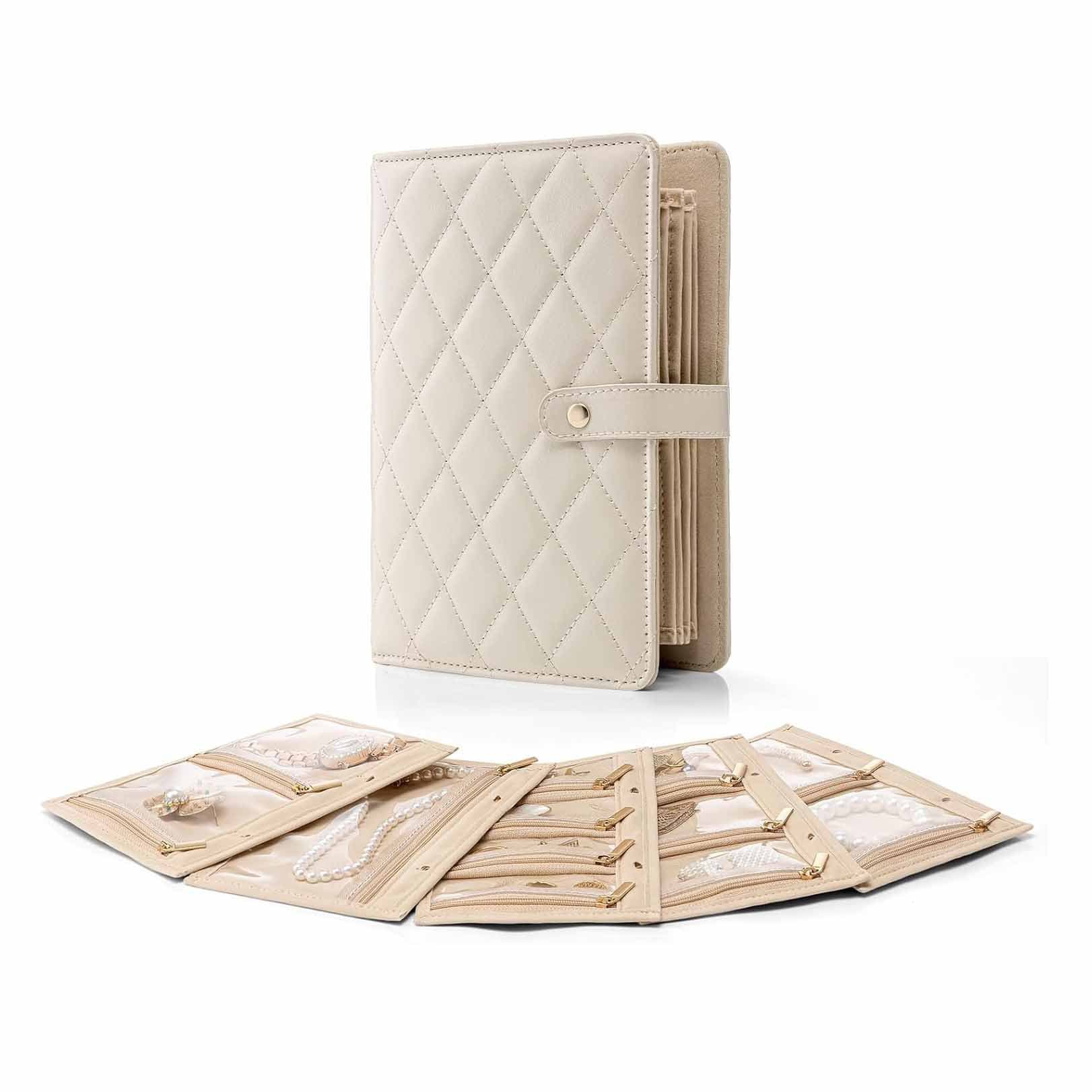 Foldable jewelry for traveling, storage bag, transparent swan with zipper, (Physicals), tear-off sheet 1