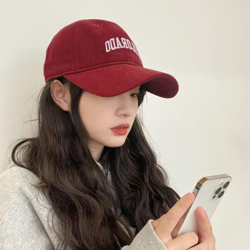 Celebrity's same style deepened hard-top baseball hat for women with large head circumference to show face, small large brim versatile sun-visible peaked hat for men 2