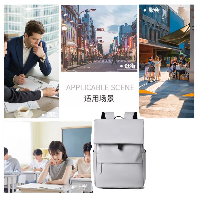 Men's backpack, capacious school bag for traveling to go out, high-quality style 4