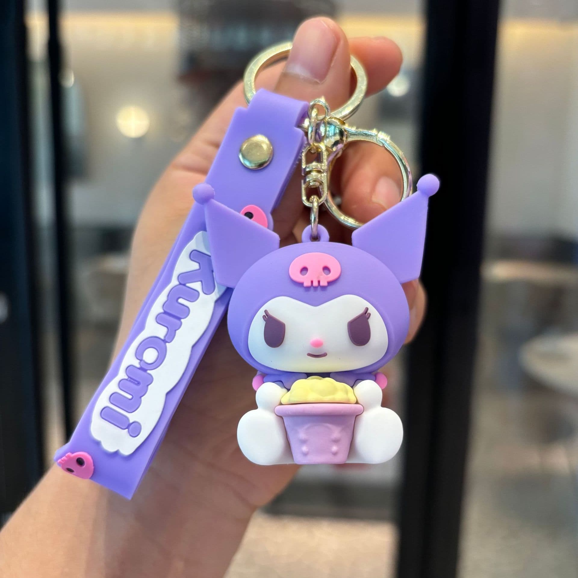 Sanrio, keychain, pendant for keys PVC, doll, bag accessory, Birthday gift 4