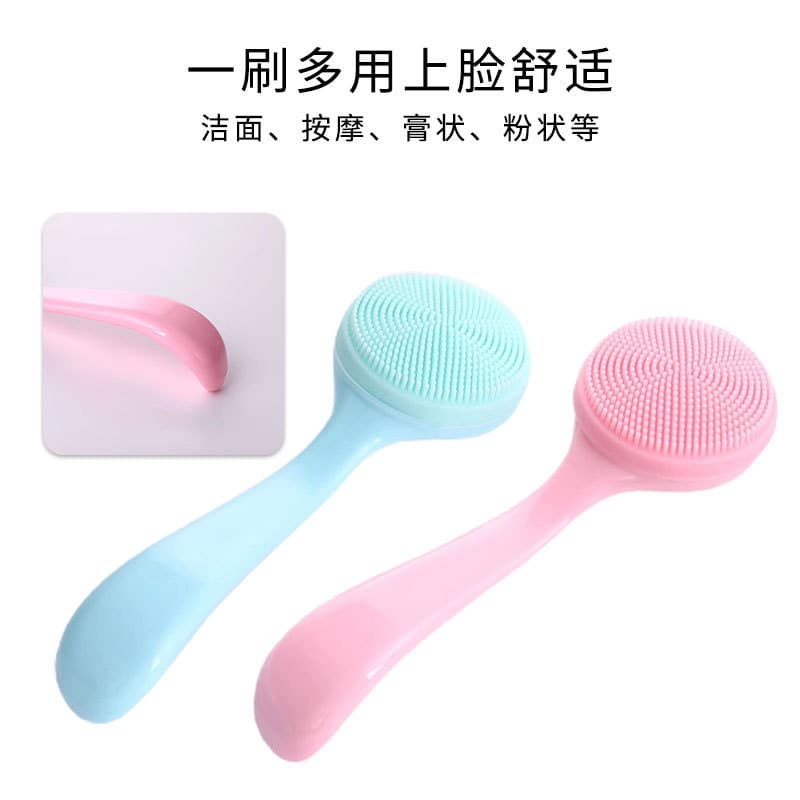 Silicone soft makeup remover for face washing from black spots, cosmetic cleansing milk 2