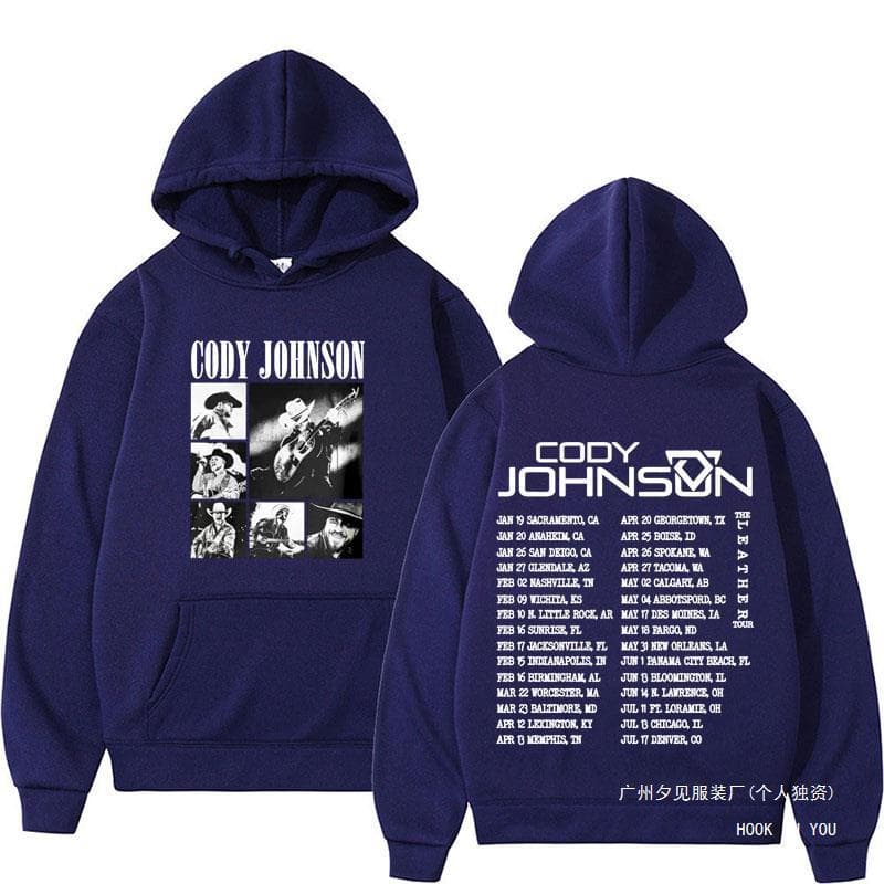 [Rapper Cody Johnson Tour 2024 Hoodie Men's Clothing Fashion] 2