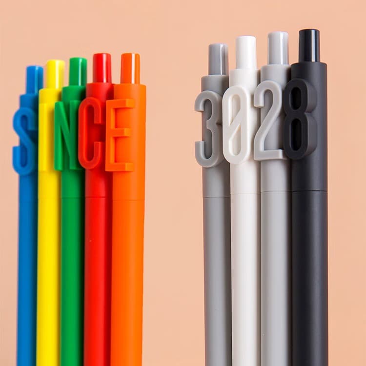 KACO letter pen Digital pen Student pen color Pen Pen Pen Plumbing neutral black pen 0.5 you can add logo 4