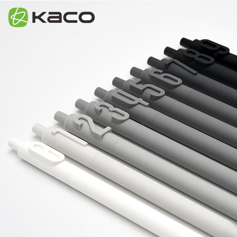 KACO letter pen Digital pen Student pen color Pen Pen Pen Plumbing neutral black pen 0.5 you can add logo 5