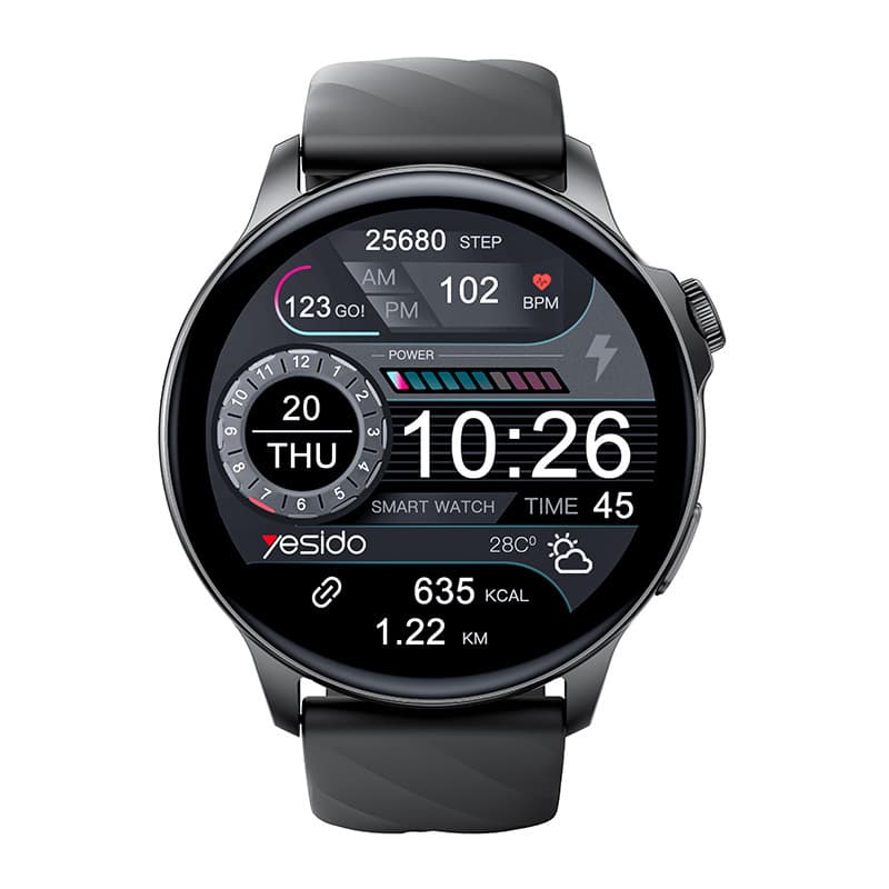 yesido (Cross-border trading), universal smart watch for men and women, with synchronisation with phone, bluetooth 5