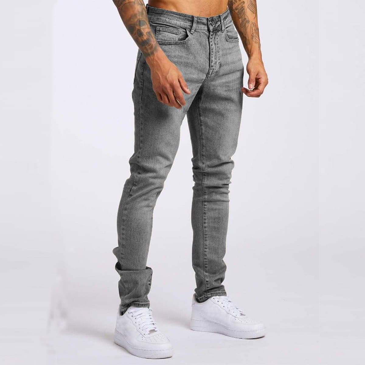 (Cross-border trading), denim trousers, brand elastic rostometer, European style, Aliexpress, slim fit 3