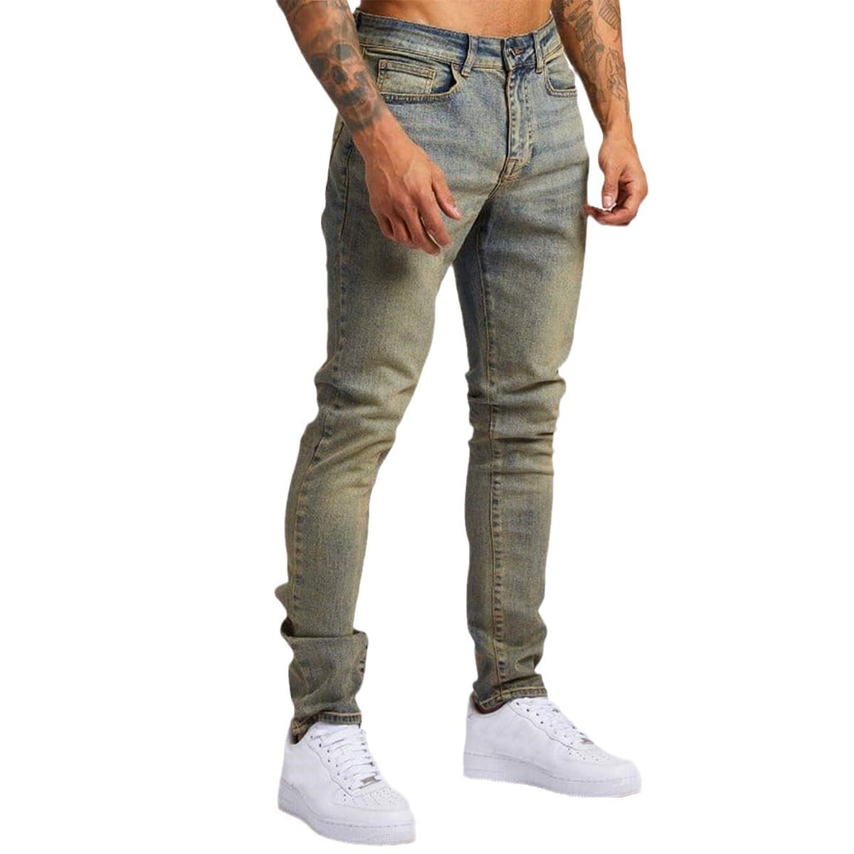 (Cross-border trading), denim trousers, brand elastic rostometer, European style, Aliexpress, slim fit 5