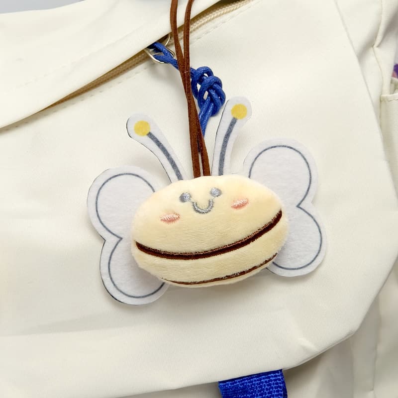 Plush doll, cartoon accessory, pendant, wind-up music headphones, bee 3