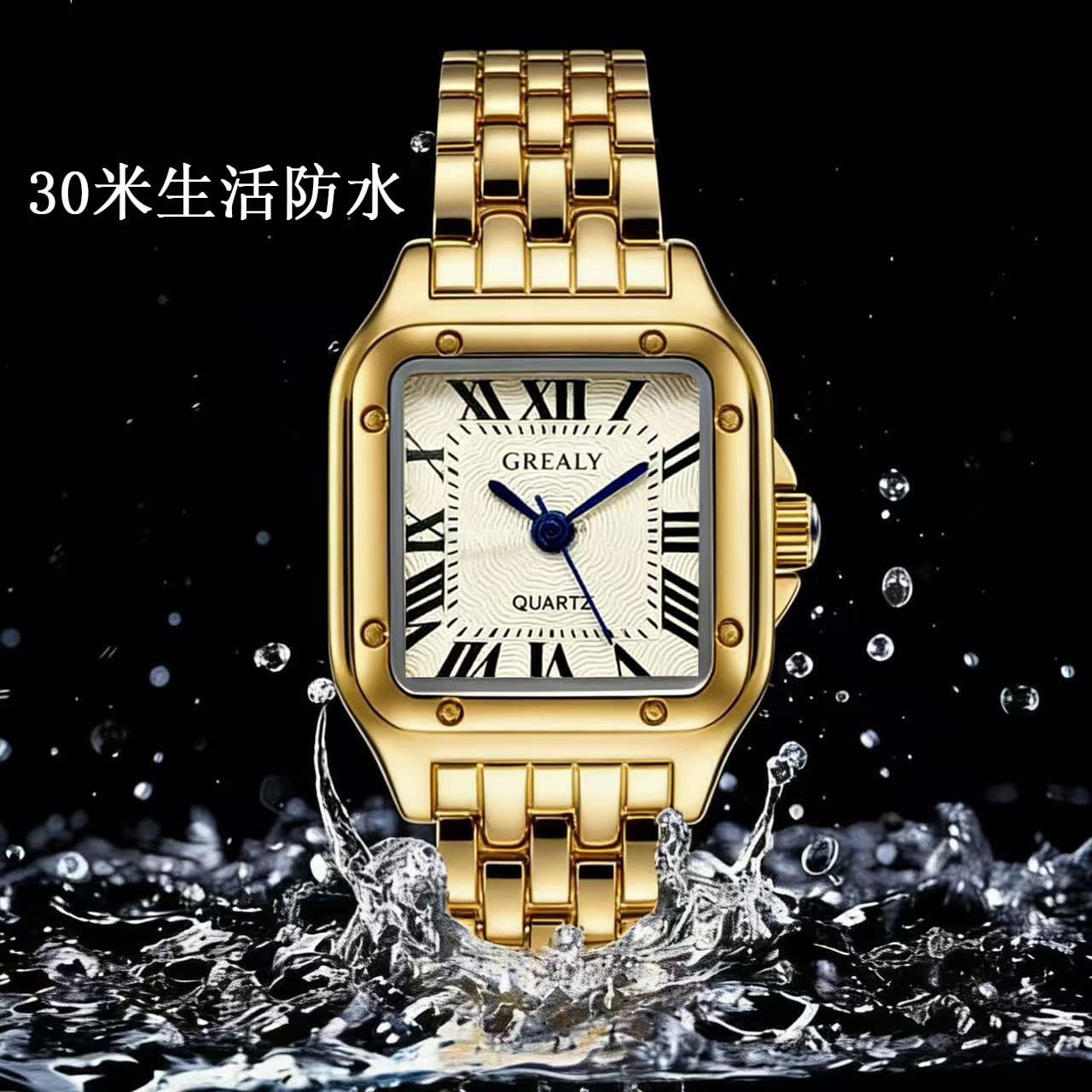 (Cross-border trading), waterproof fashionable swiss watch, square quartz watches, custom-made 2
