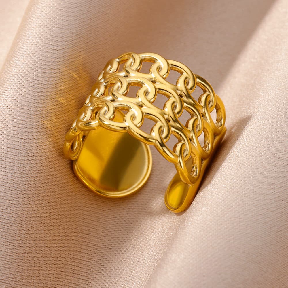 Stainless Steel Rings for Women Jewelry Accessories Simple v 3