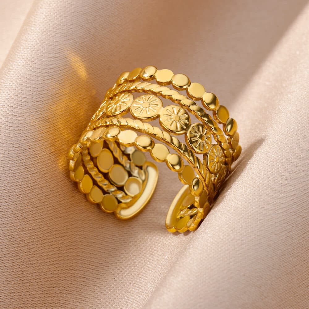 Stainless Steel Rings for Women Jewelry Accessories Simple v 4