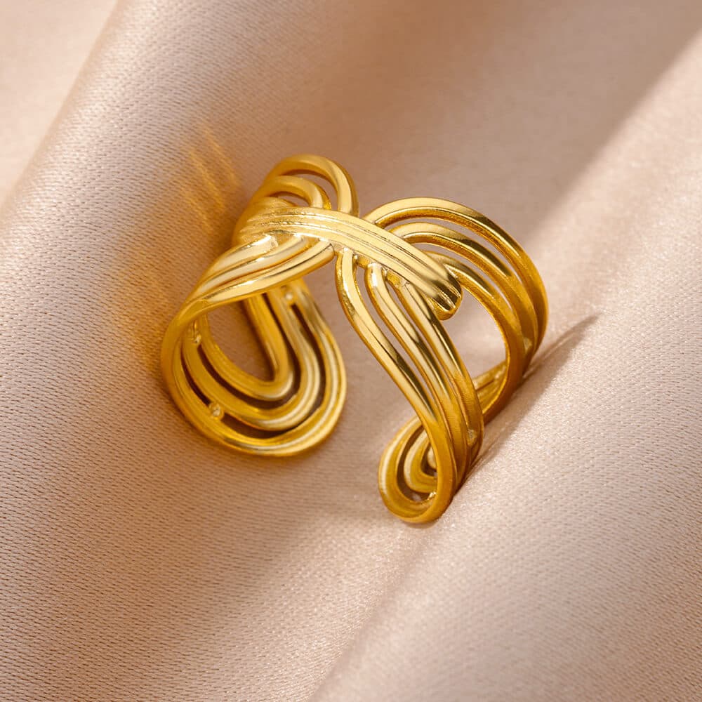 Stainless Steel Rings for Women Jewelry Accessories Simple v 5
