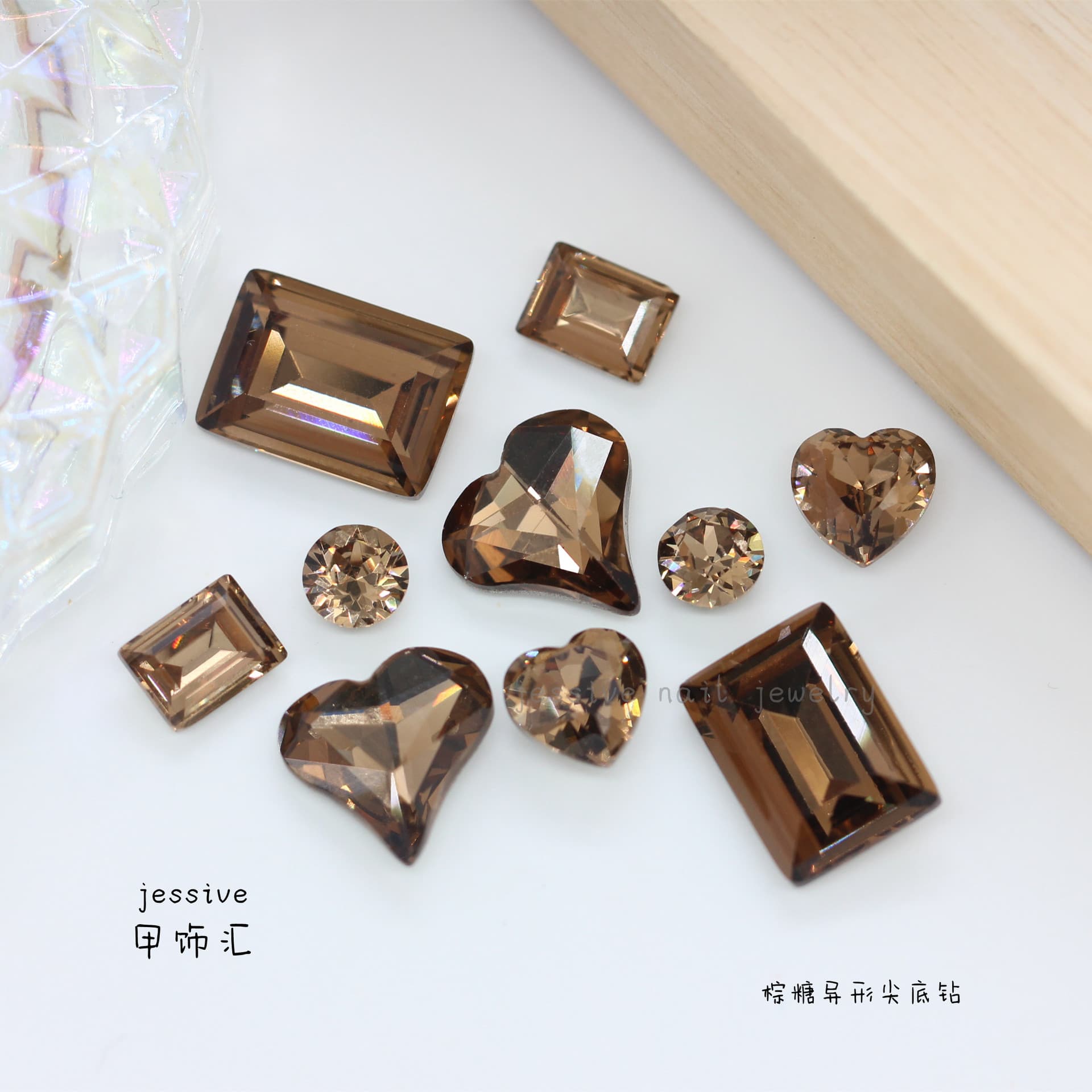 Diamond cigarette holder for manicure, nail stickers for nails, accessories, new collection, internet celebrity 3