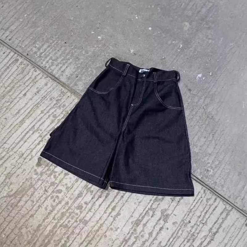 Shorts, trousers hip-hop style, retro fashionable jeans, loose fit 2