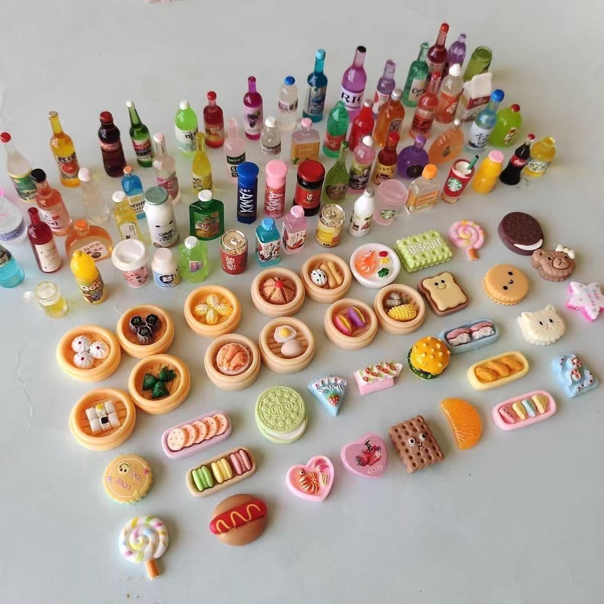 Food and play mini small items toy snack model Drink wine, lipstick, beverage beverage supermarket small wine bottle mini 3