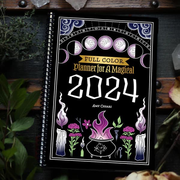 Cross -border new product Planner for a Magical 2024 Planner Illustration Magic Book 2