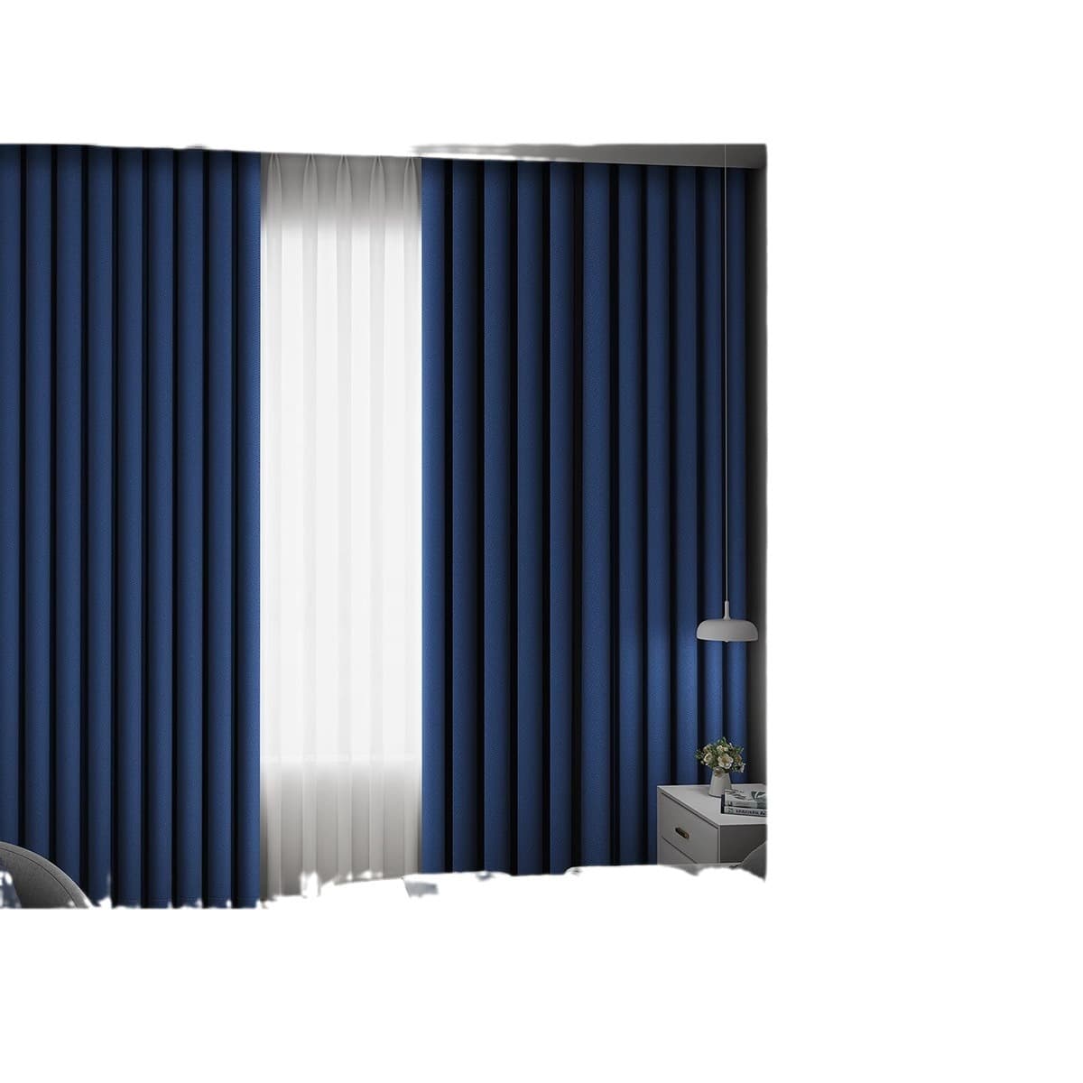 Donor -free sunshade curtain full shading finished curtain strong shading thermal insulation floating curtain shading curtain shading curtain 5