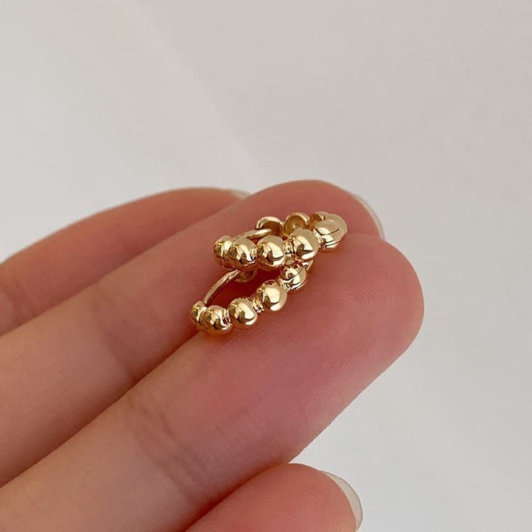 Elegant universal brand earrings, silver 925 sample, 750 sample gold, simple and elegant design 3