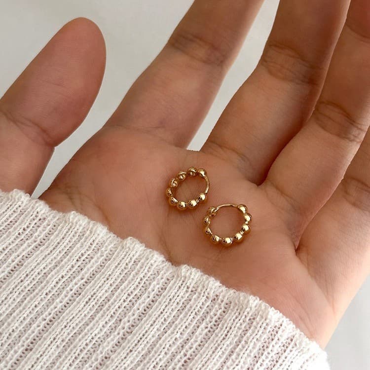 Elegant universal brand earrings, silver 925 sample, 750 sample gold, simple and elegant design 5