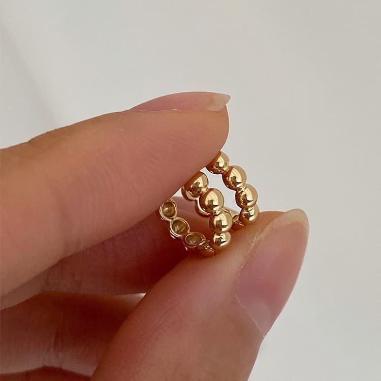 Elegant universal brand earrings, silver 925 sample, 750 sample gold, simple and elegant design 1