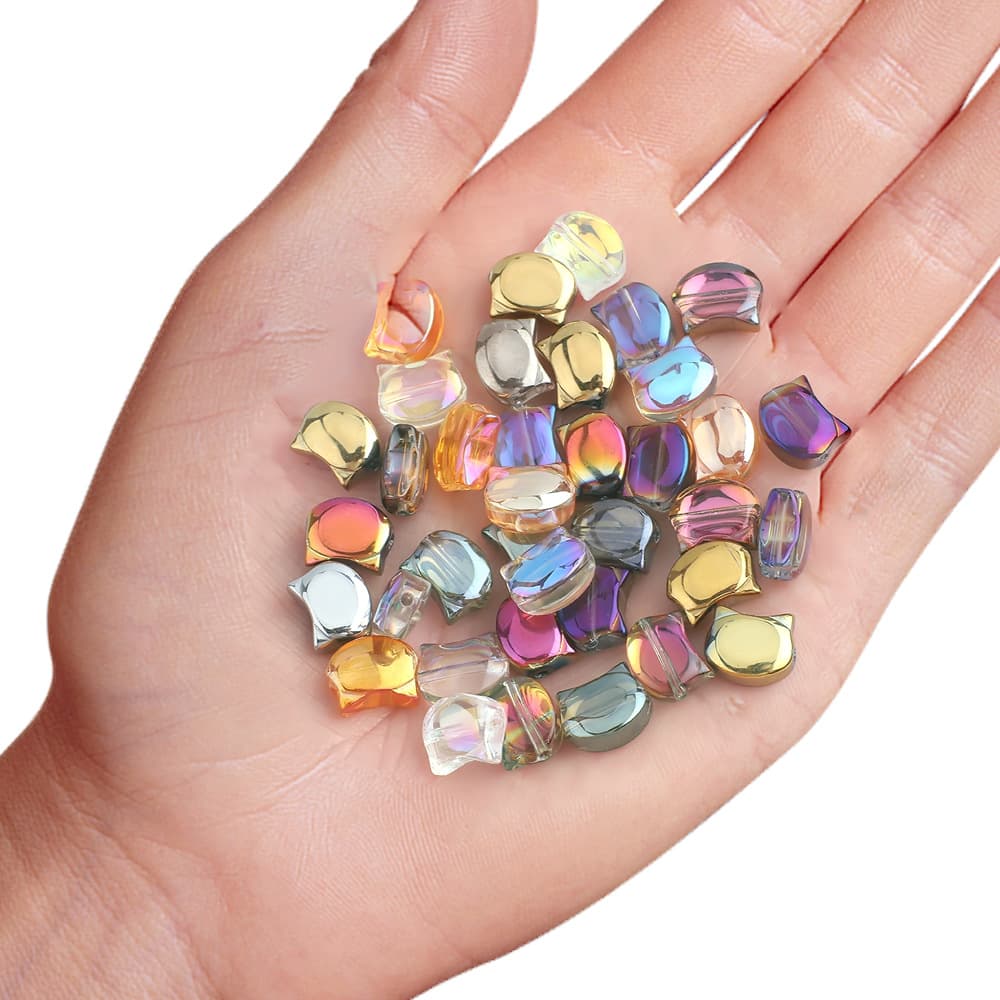 Glass bracelet, necklace, beads, accessory, accessories, handle, mobile phone, 8×10mm, DIY 3