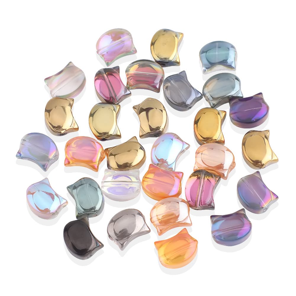 Glass bracelet, necklace, beads, accessory, accessories, handle, mobile phone, 8×10mm, DIY 5
