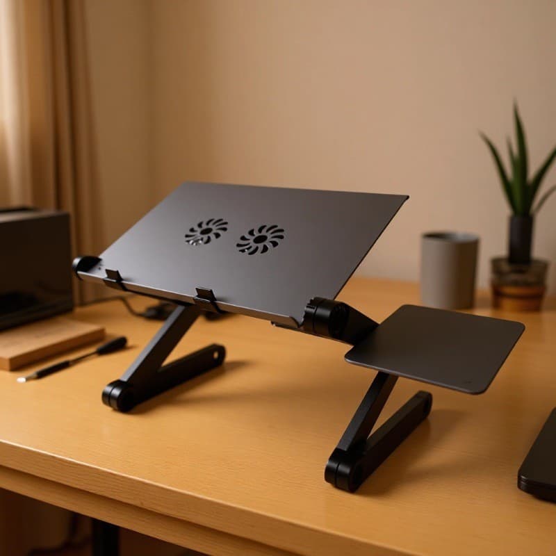 Laptop, tablet tubing for table 1
