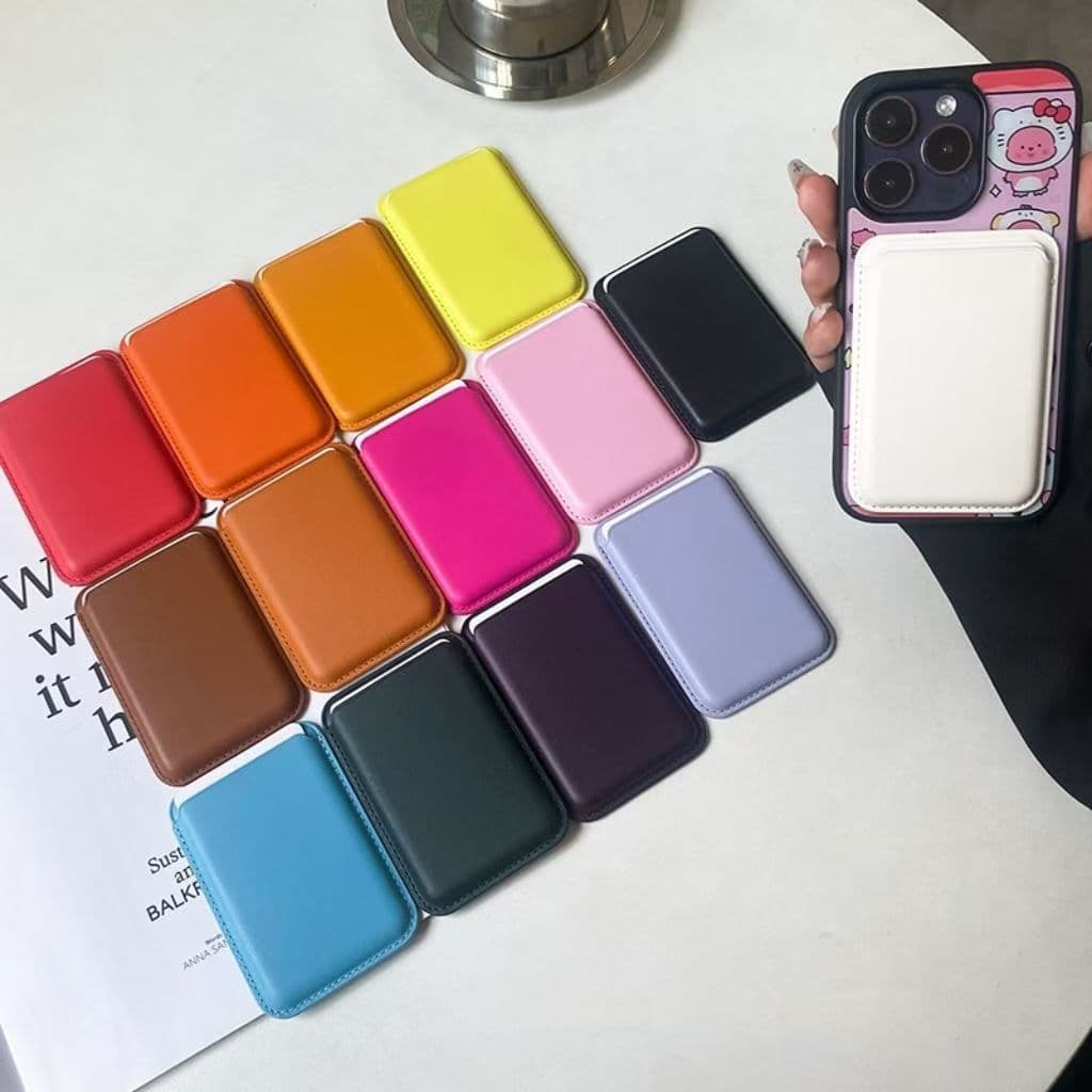 Apple iPhone 15 14 MagSafe PU Leather Wallet 3