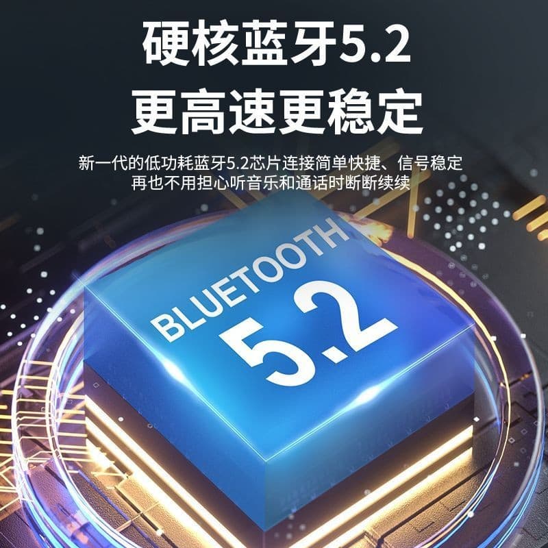 Extra-long battery life, high battery power Bluetooth headphones, wireless neck halter, neck sports waterproof new style running special high-sound quality 2