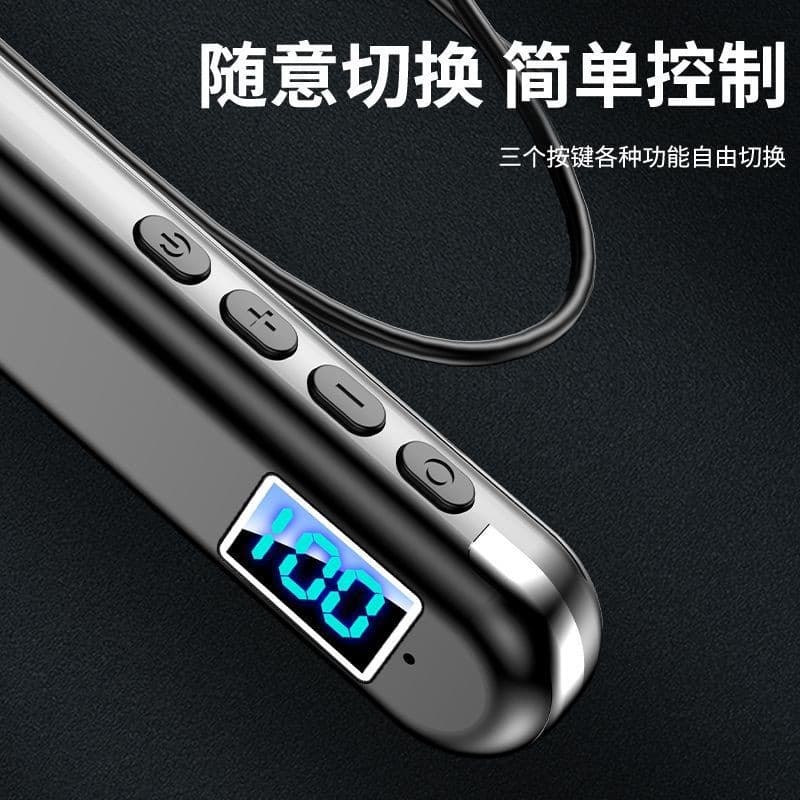 Extra-long battery life, high battery power Bluetooth headphones, wireless neck halter, neck sports waterproof new style running special high-sound quality 4