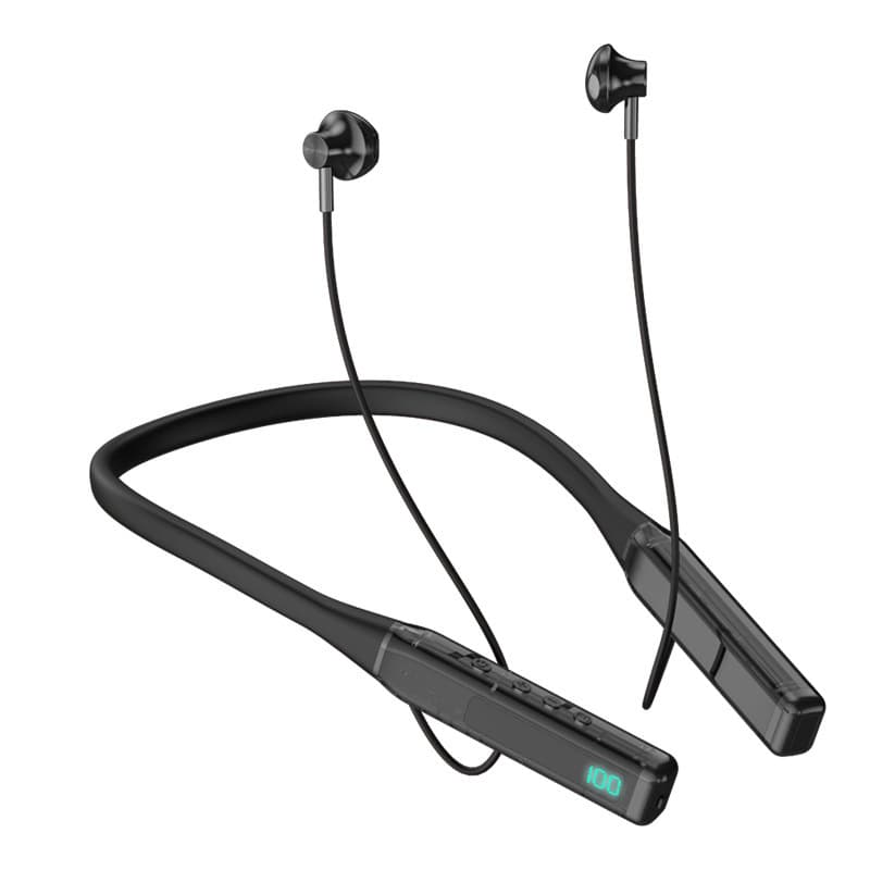 Extra-long battery life, high battery power Bluetooth headphones, wireless neck halter, neck sports waterproof new style running special high-sound quality 5