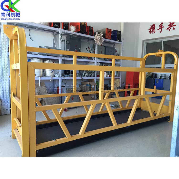 Construction exterior wall hanging basket hoist machine aerial operation spraying and lifting equipment Construction project lifting basket 4