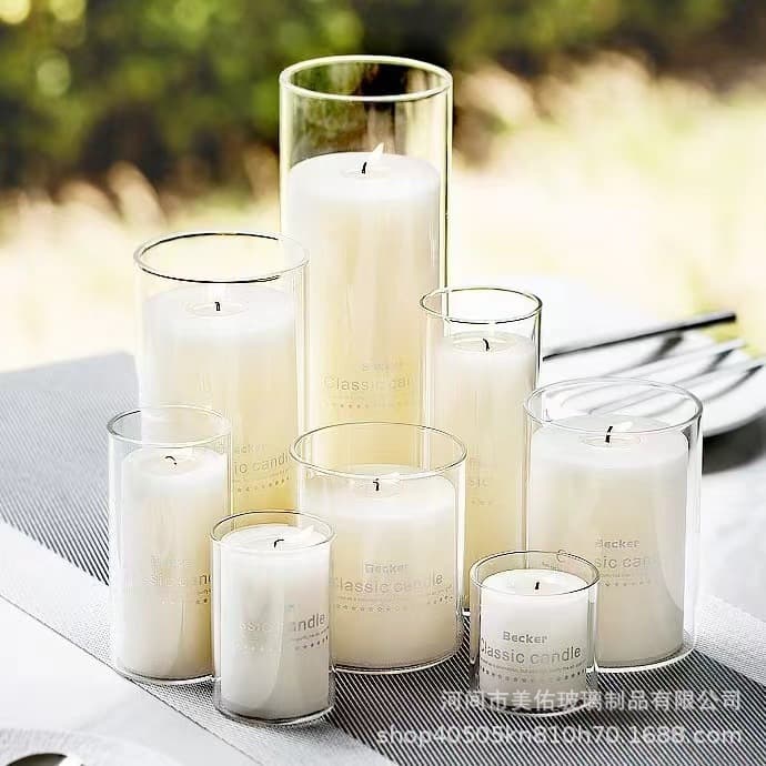 Transparent candle, glass aromatherapy, simple and elegant design, European style 2