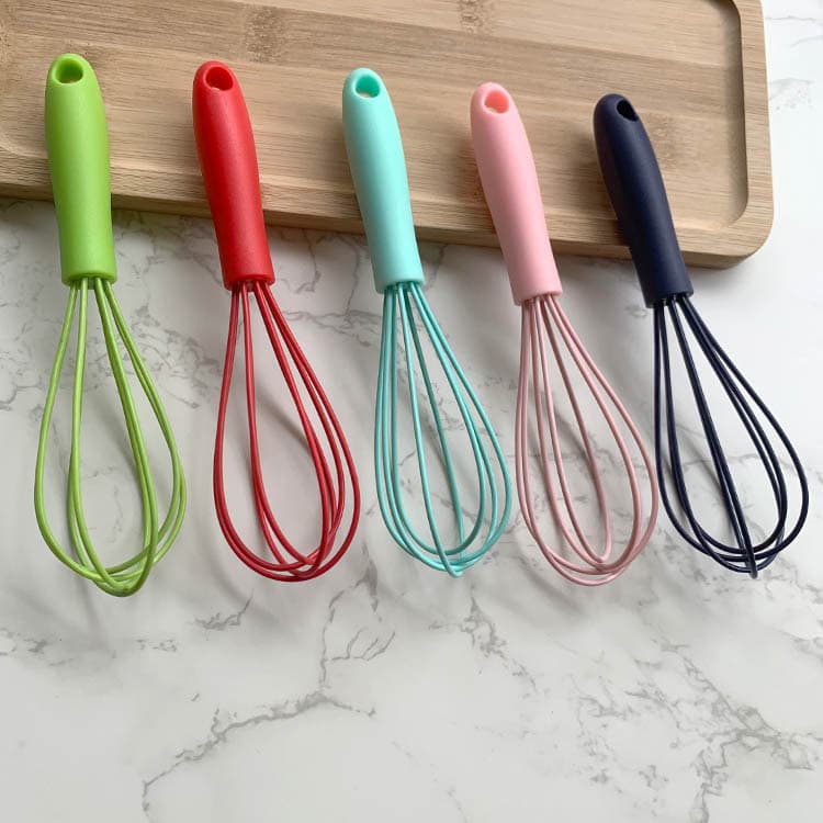 6-inch silicone egg whisk egg cream whisk mini whisk mini kids kitchen baking tool 3
