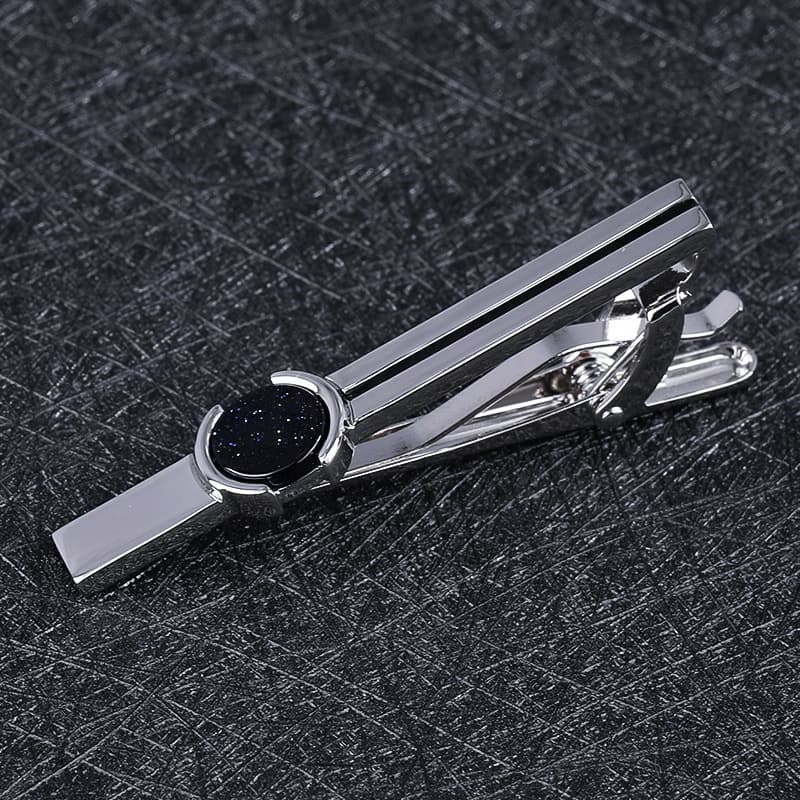 Men's blue diamond, golden tie, classic suit jacket for men and women, pin, simple and elegant design, Korean style 2