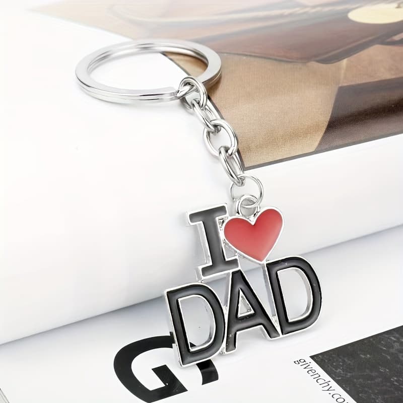 New European and American jewelry home keychain DAD MOM MAMA PAPA love key buckle