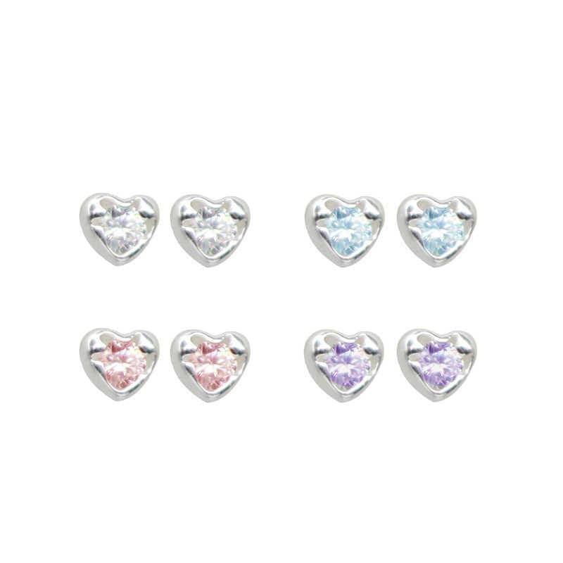 Small sophisticated fashionable brand copper earrings, high-quality style 5