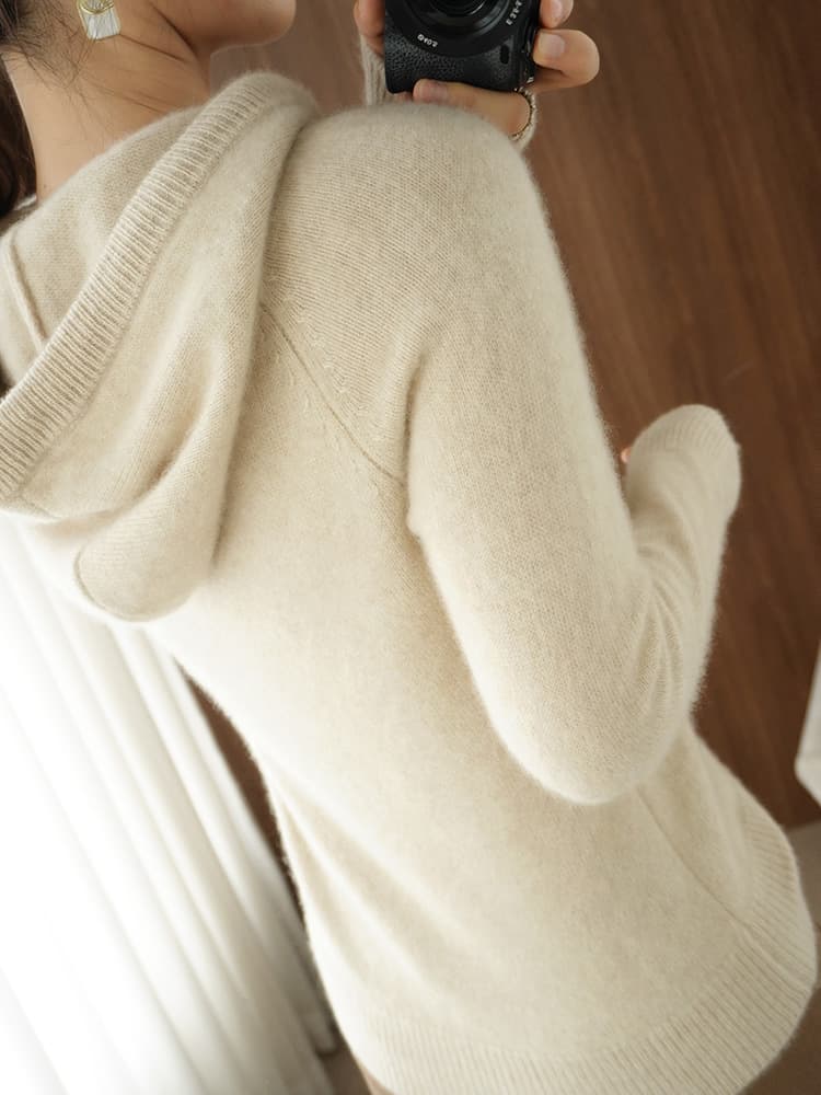 (Cross-border trading), demi-season knitted hoody, sweater, jacket, oversize 2
