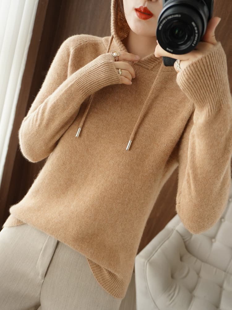 (Cross-border trading), demi-season knitted hoody, sweater, jacket, oversize 3